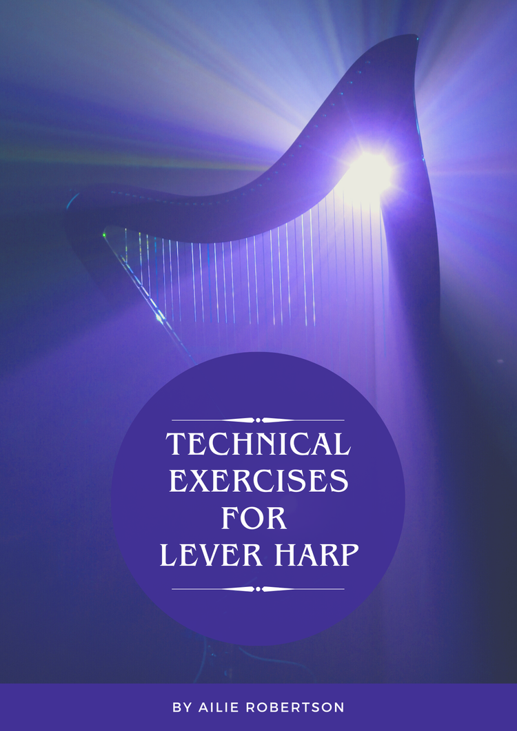 Technical Exercises for Lever Harp - Printed Book — Ailie Robertson